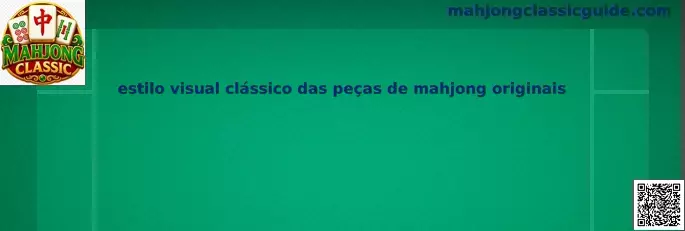 Estilo visual clásico de piezas de Mahjong