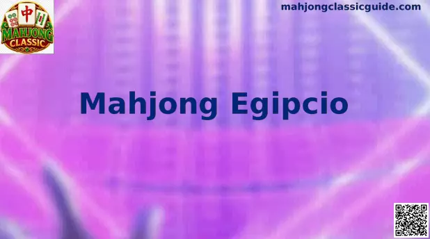 Tablero clásico de Mahjong Egipcio con diseño temático de pirámides